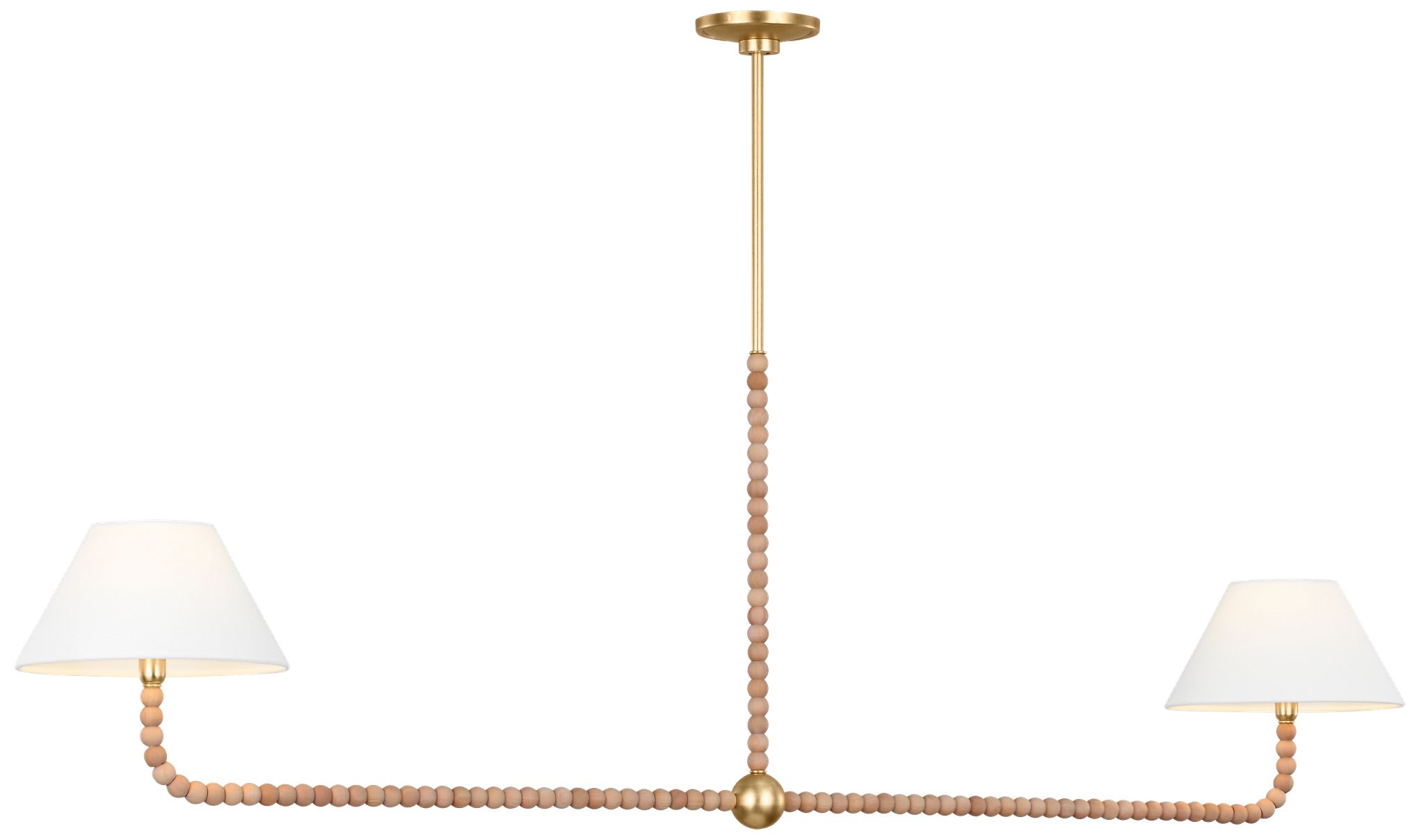 Visual Comfort Studio  Fiona 61" Linear Chandelier  E12    Gild
