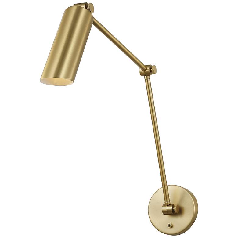 Image 1 Visual Comfort Studio  Frasar Large Two Arm Sconce B10  4.75"  Satin Brass