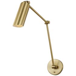 Visual Comfort Studio  Frasar Large Two Arm Sconce B10  4.75"  Satin Brass