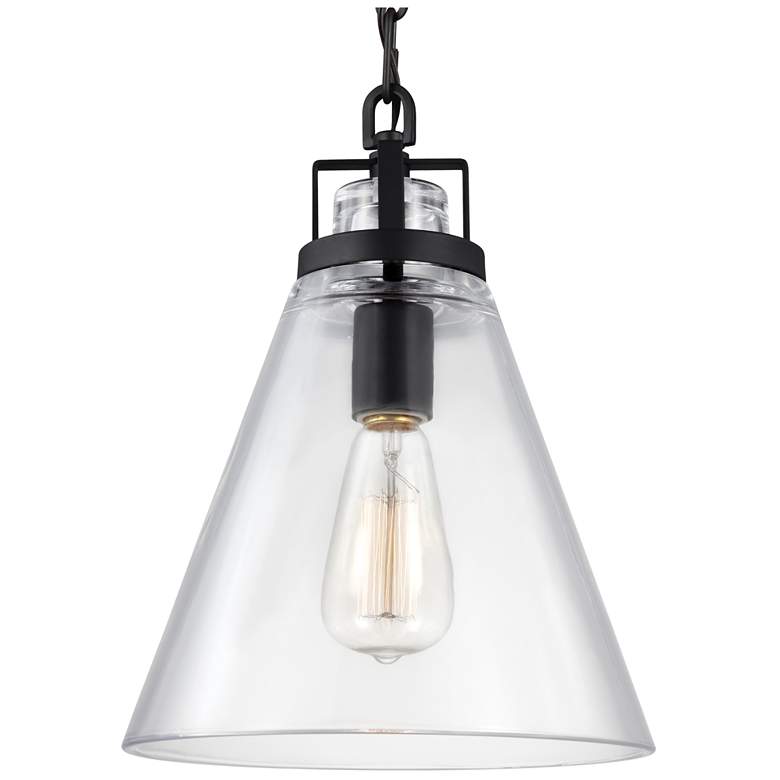 Image 1 Visual Comfort Studio Frontage Oil Rubbed Bronze Pendant 1 Medium A19 60w