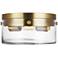 Visual Comfort Studio Garrett 11 1/2" Burnished Brass Ceiling Light