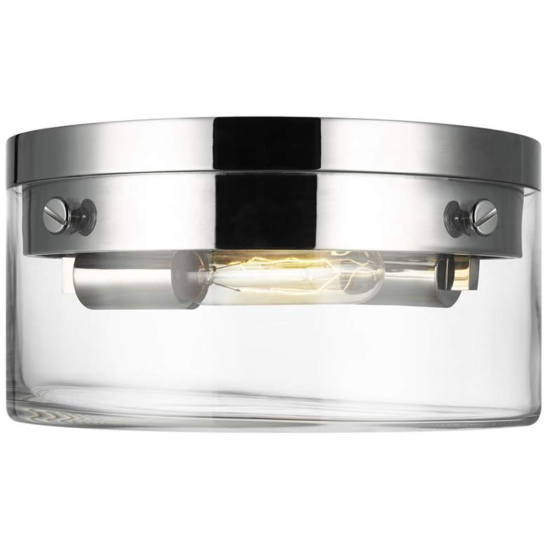Image 1 Visual Comfort Studio Garrett 11 1/2" Polished Nickel Ceiling Light