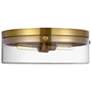 1_Visual Comfort Studio Garrett  18.375"  Burnished Brass Ceiling Light