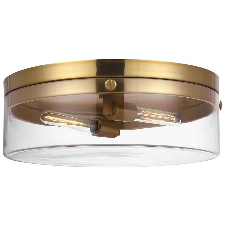 Image 4 Visual Comfort Studio Garrett 18.375" Burnished Brass Ceiling Light more views