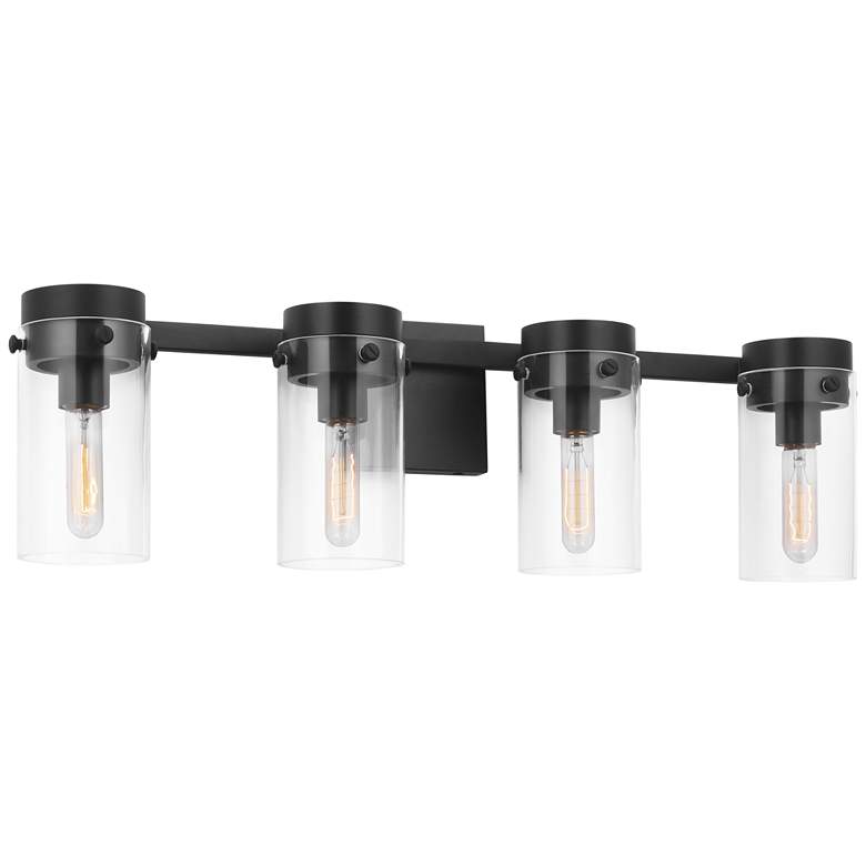 Image 1 Visual Comfort Studio Garrett Large Vanity T10 29.25" Aged Iron