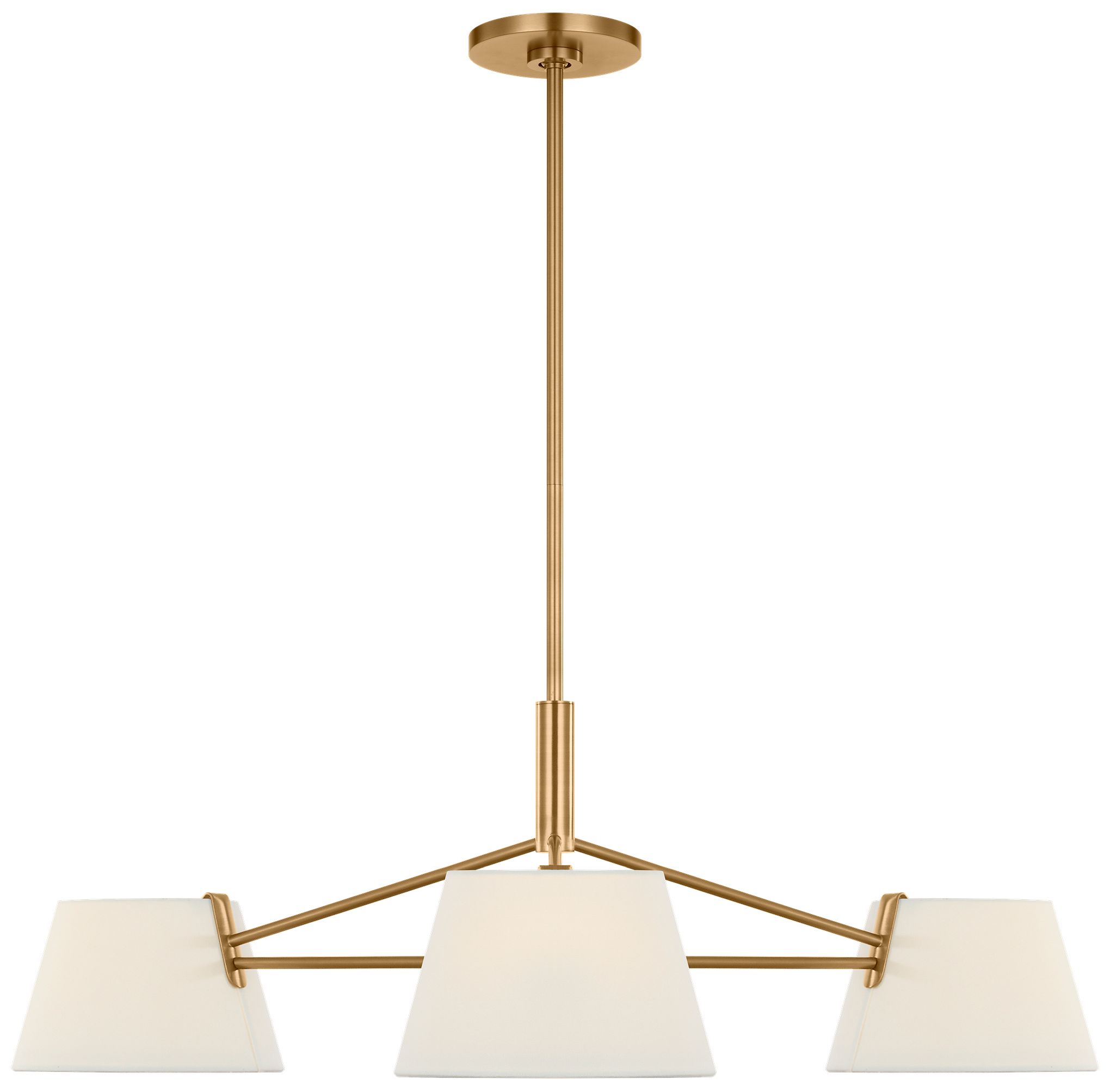 Visual Comfort Studio  Hale 36" Chandelier  B11    Estate Brass