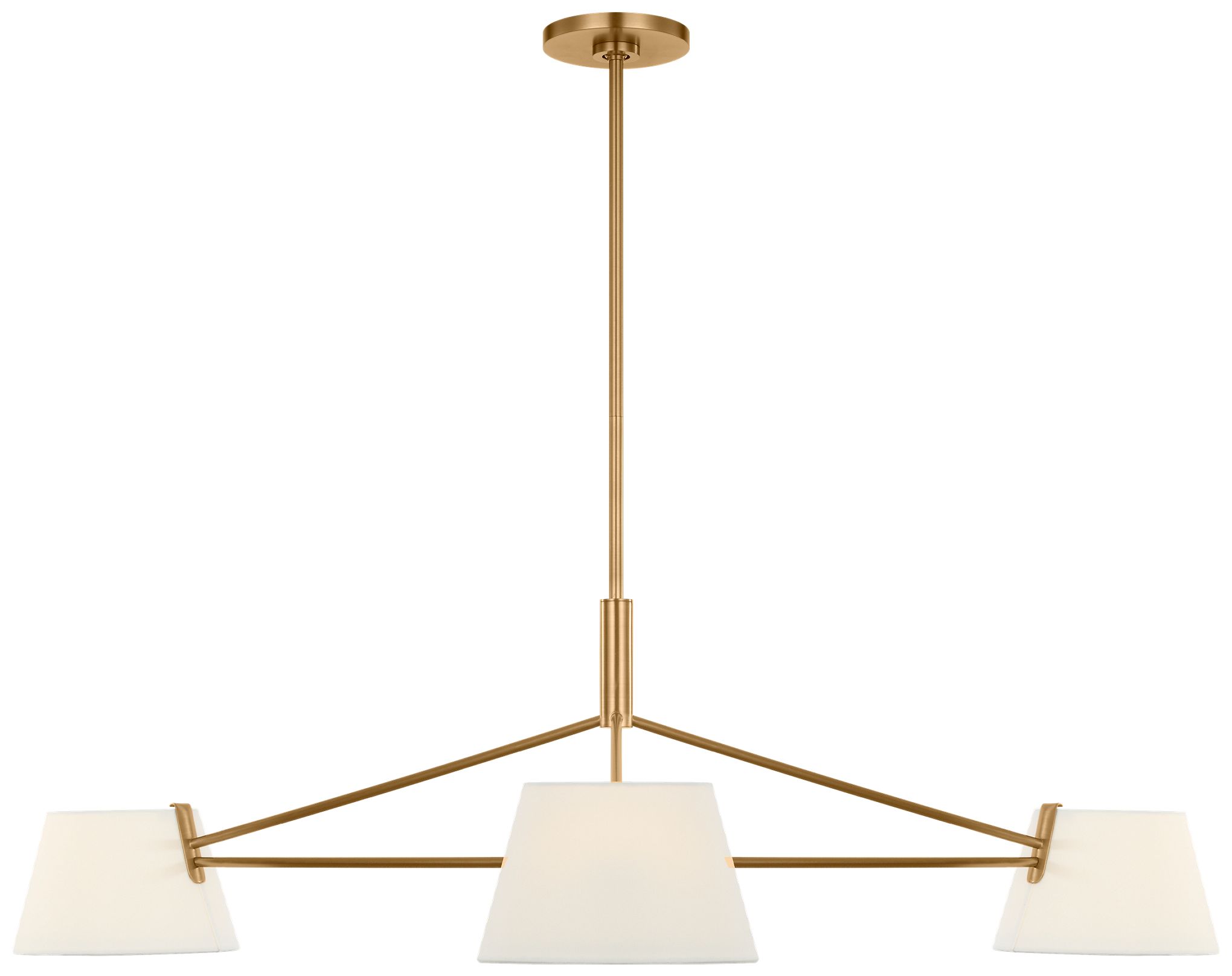 Visual Comfort Studio  Hale 48" Chandelier  B11    Estate Brass