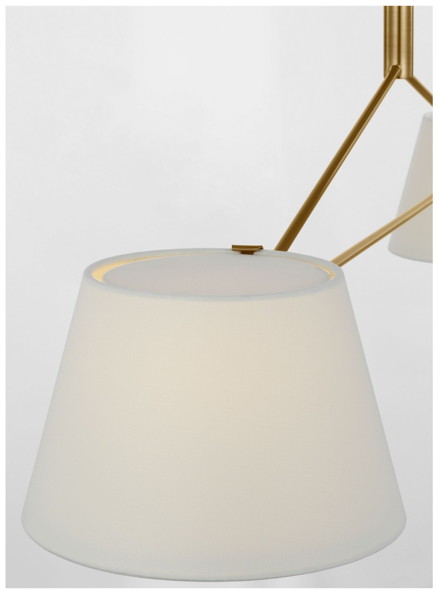 Image 3 Visual Comfort Studio  Hale 56" Linear Chandelier  E26    Estate Brass more views