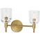 Visual Comfort Studio Hartley 2 - Light Vanity T6 15" Burnished Brass