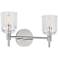 Visual Comfort Studio Hartley 2 - Light Vanity T6 15" Polished Nickel