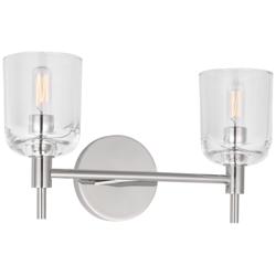 Visual Comfort Studio  Hartley 2 - Light Vanity  T6  15"  Polished Nickel