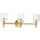 Visual Comfort Studio Hartley 3 - Light Vanity T6 24" Burnished Brass