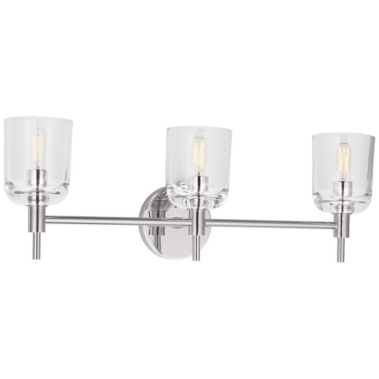 Image 1 Visual Comfort Studio Hartley 3 - Light Vanity T6 24" Polished Nickel