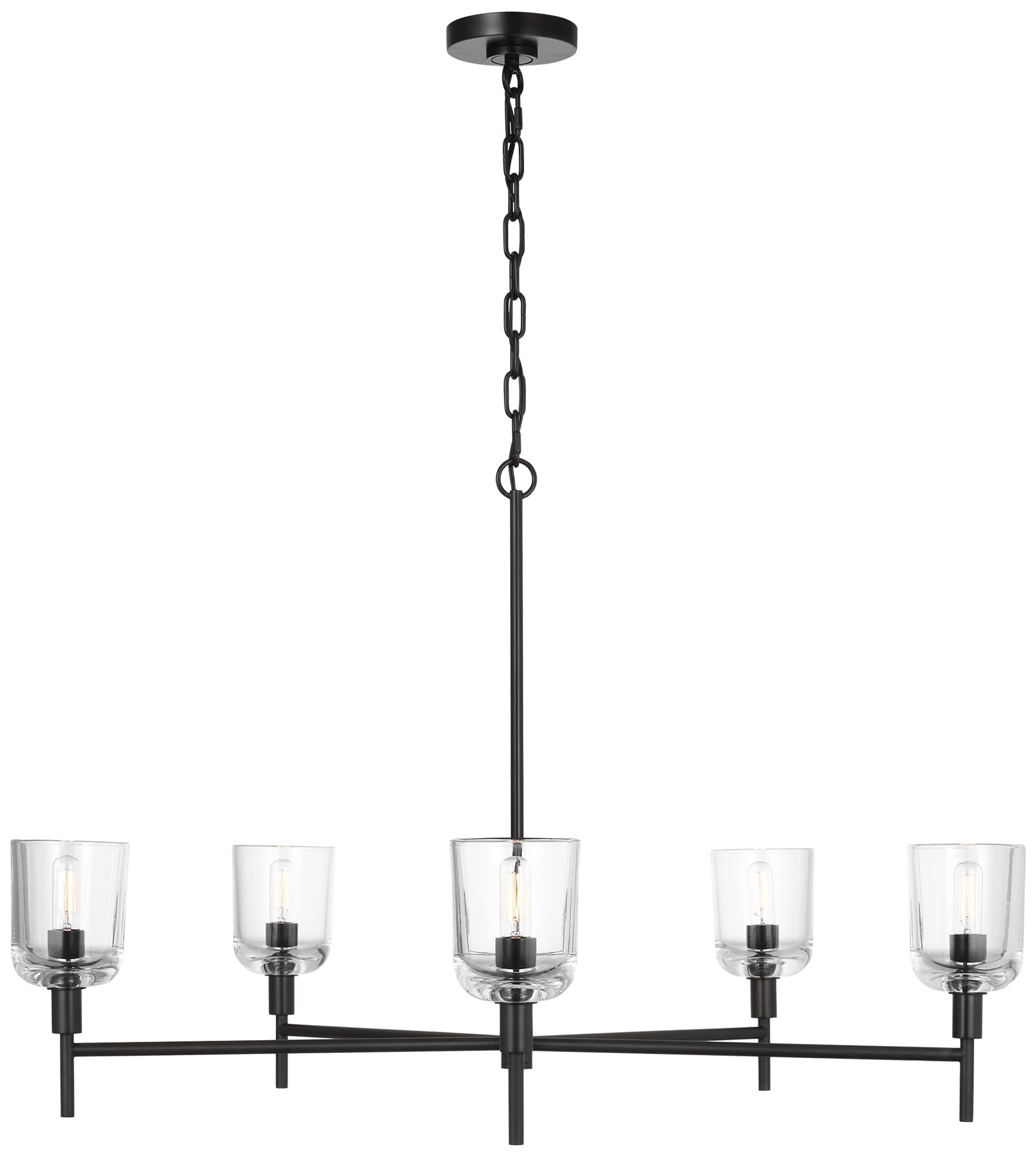 Visual Comfort Studio  Hartley Large Chandelier  T6  36"  Aged Iron