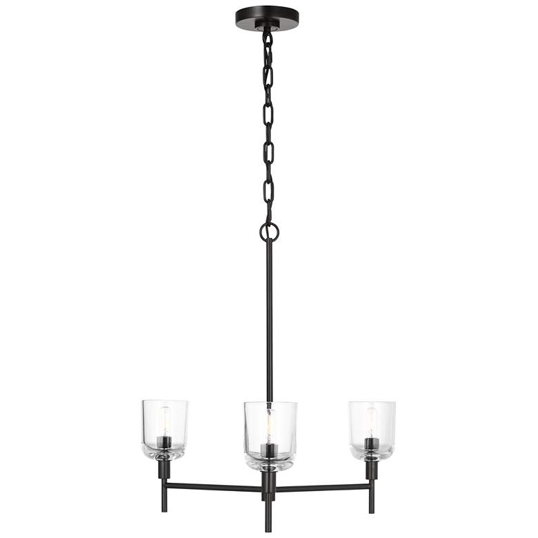 Image 1 Visual Comfort Studio Hartley Medium Chandelier T6 24" Aged Iron