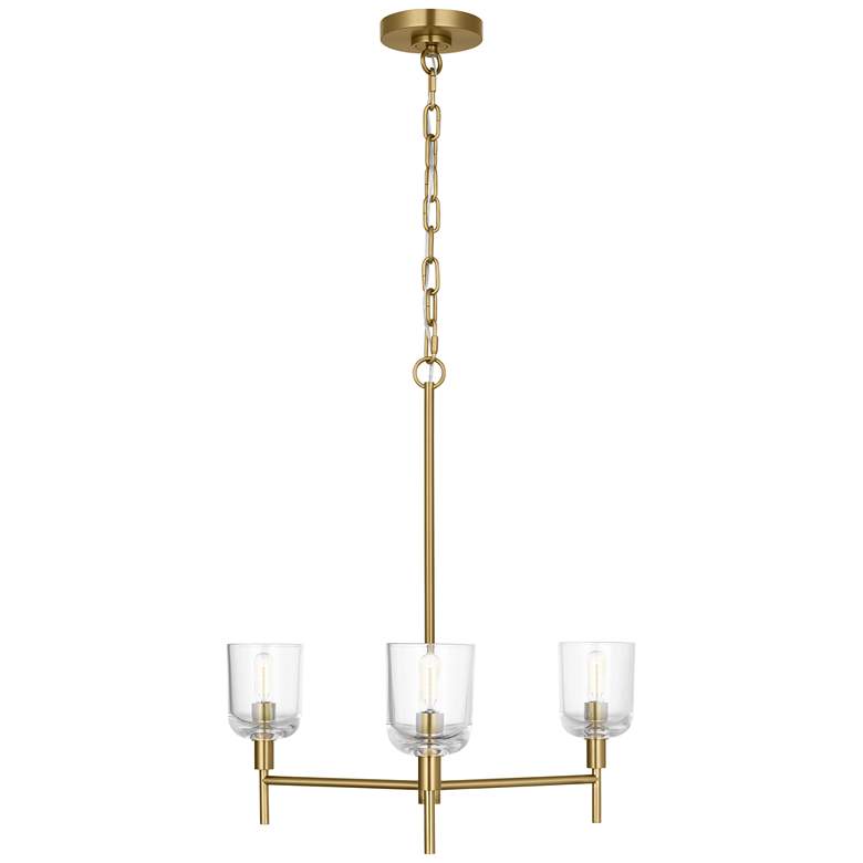 Image 1 Visual Comfort Studio Hartley Medium Chandelier T6 24" Burnished Brass
