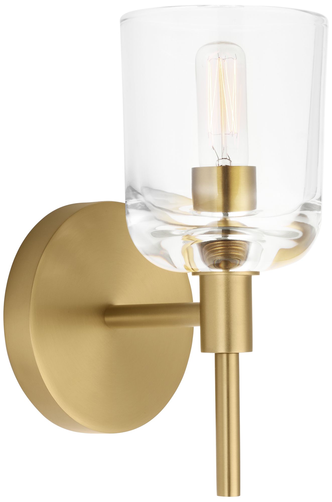 Visual Comfort Studio  Hartley Small Sconce  T6  4.62"  Burnished Brass