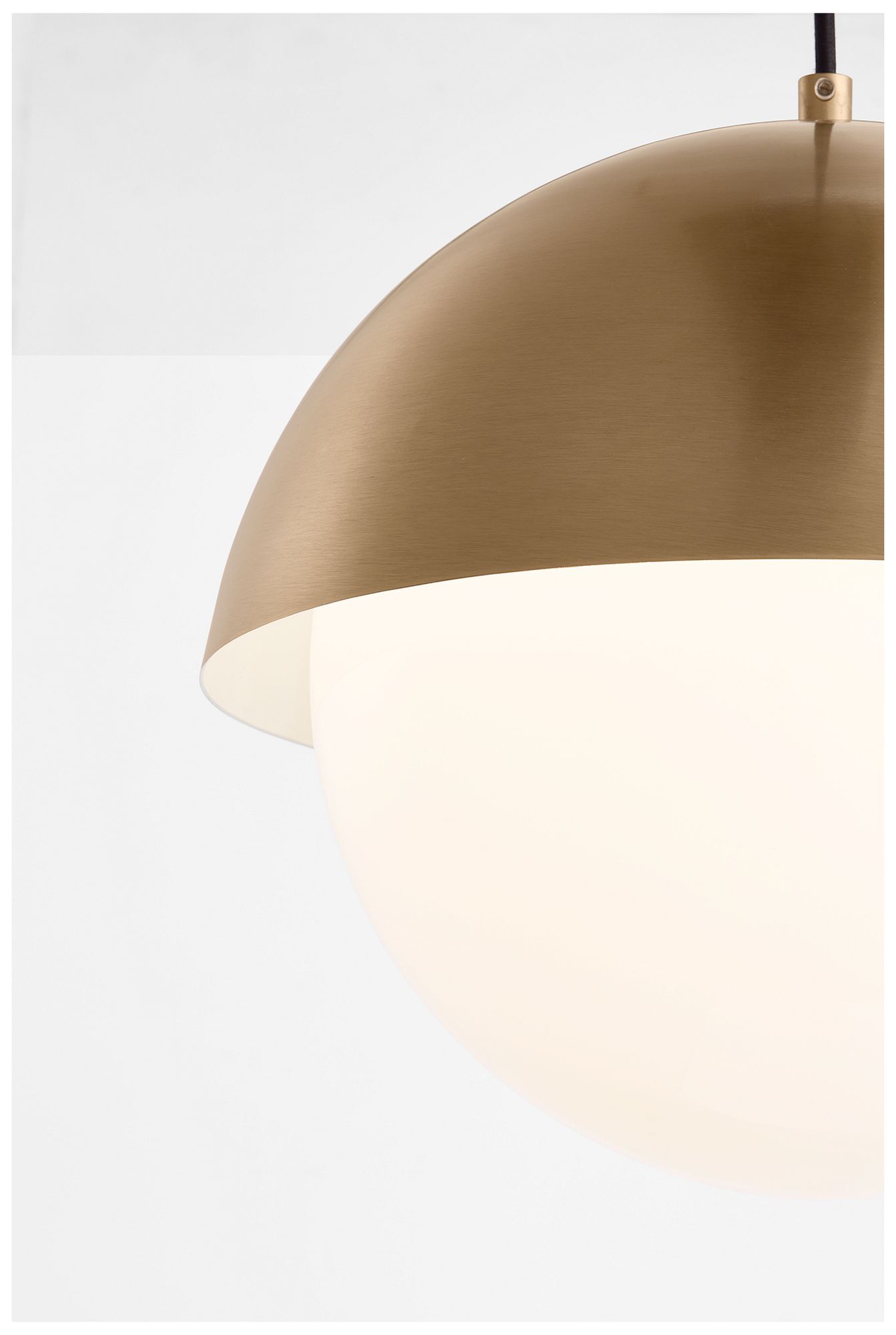 Image 3 Visual Comfort Studio  Hyde Large Pendant  E26    Satin Brass more views