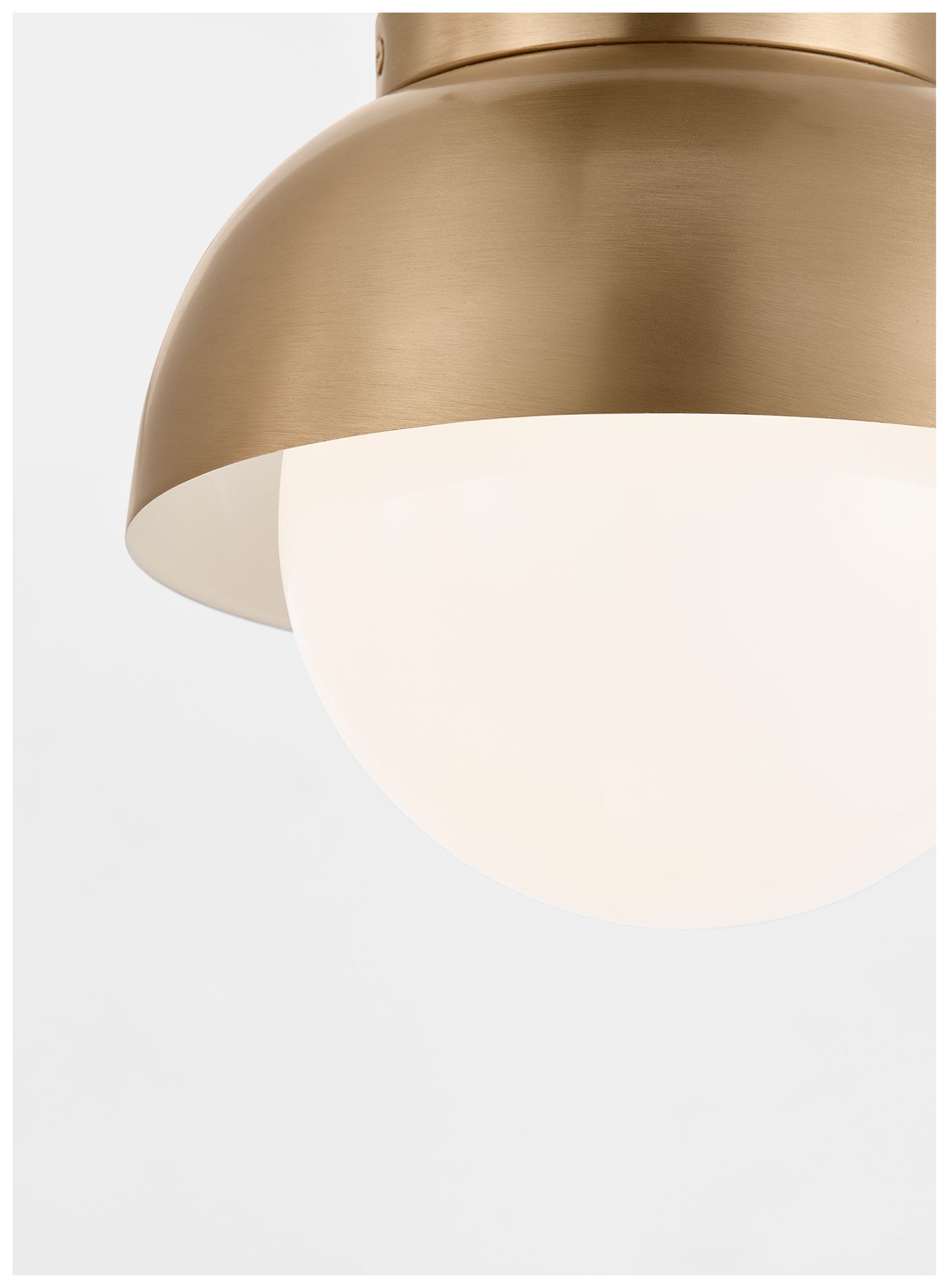 Image 3 Visual Comfort Studio  Hyde Medium Flush Mount  E26    Brushed Nickel more views