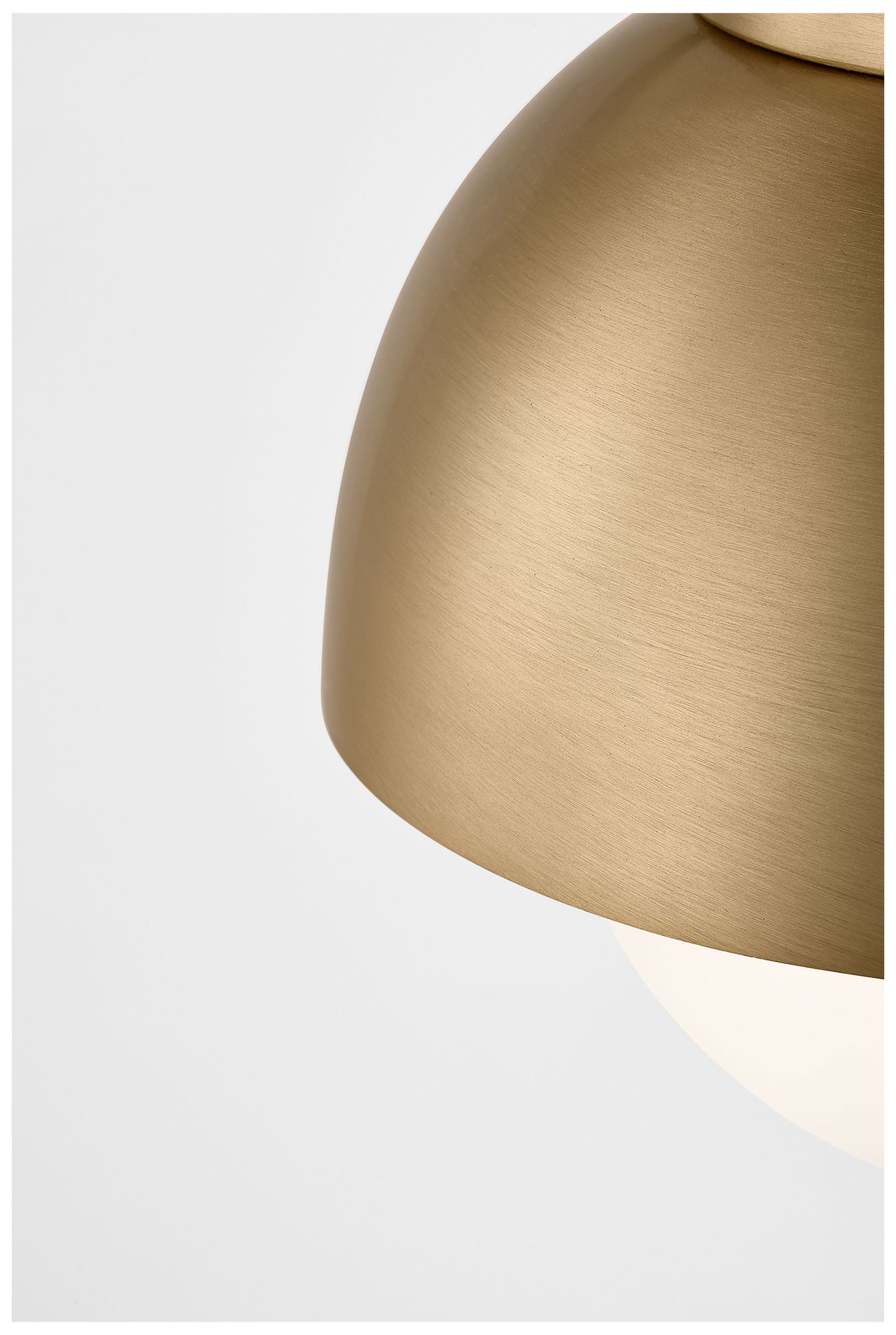 Image 4 Visual Comfort Studio  Hyde Medium Flush Mount  E26    Brushed Nickel more views