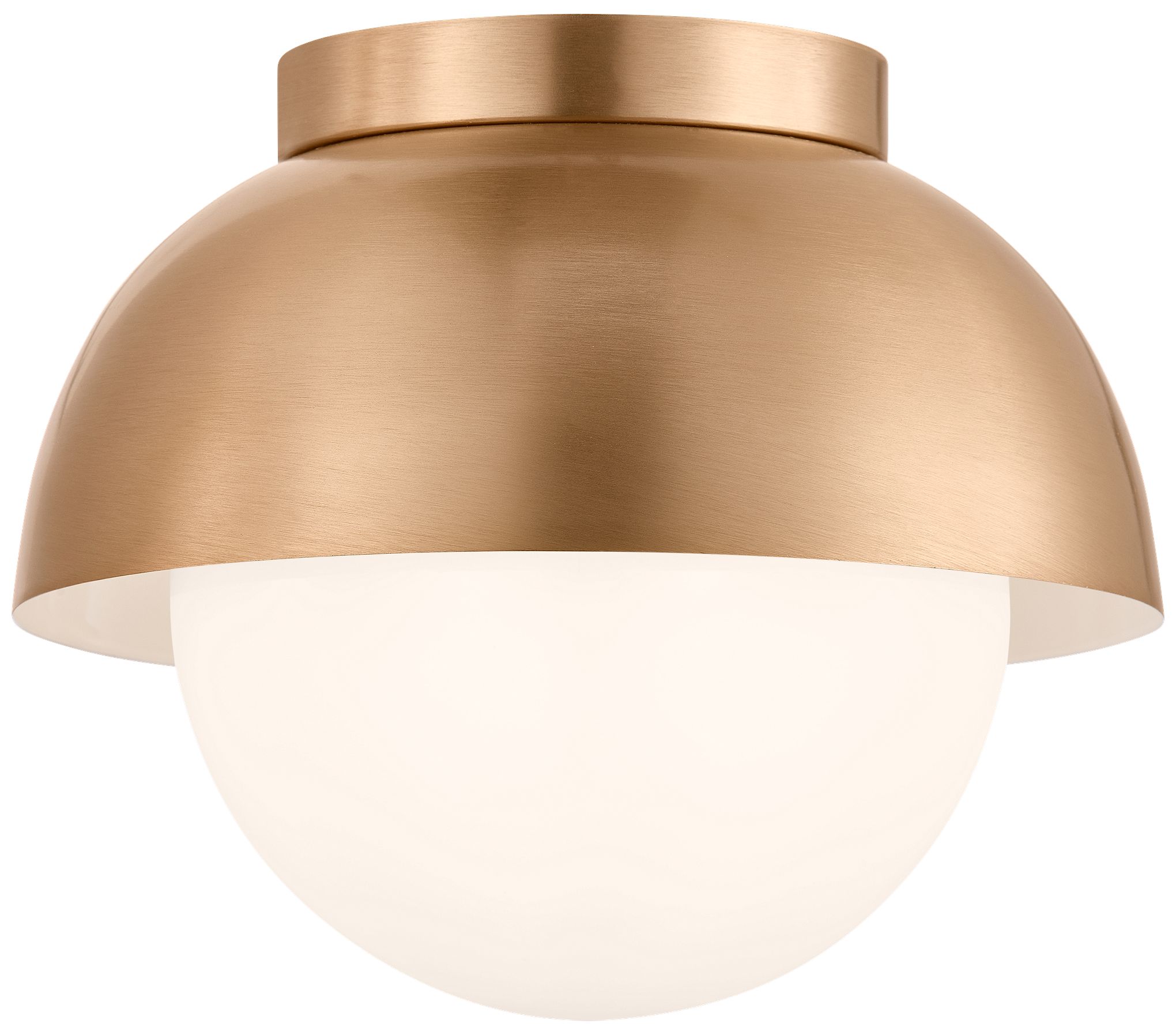 Visual Comfort Studio  Hyde Medium Flush Mount  E26    Satin Brass