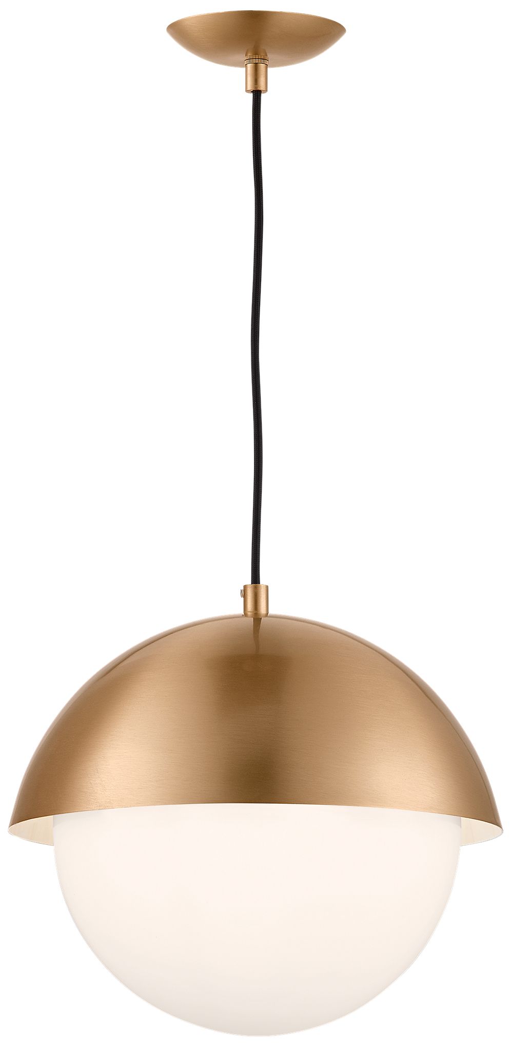 Visual Comfort Studio  Hyde Medium Pendant  E26    Satin Brass