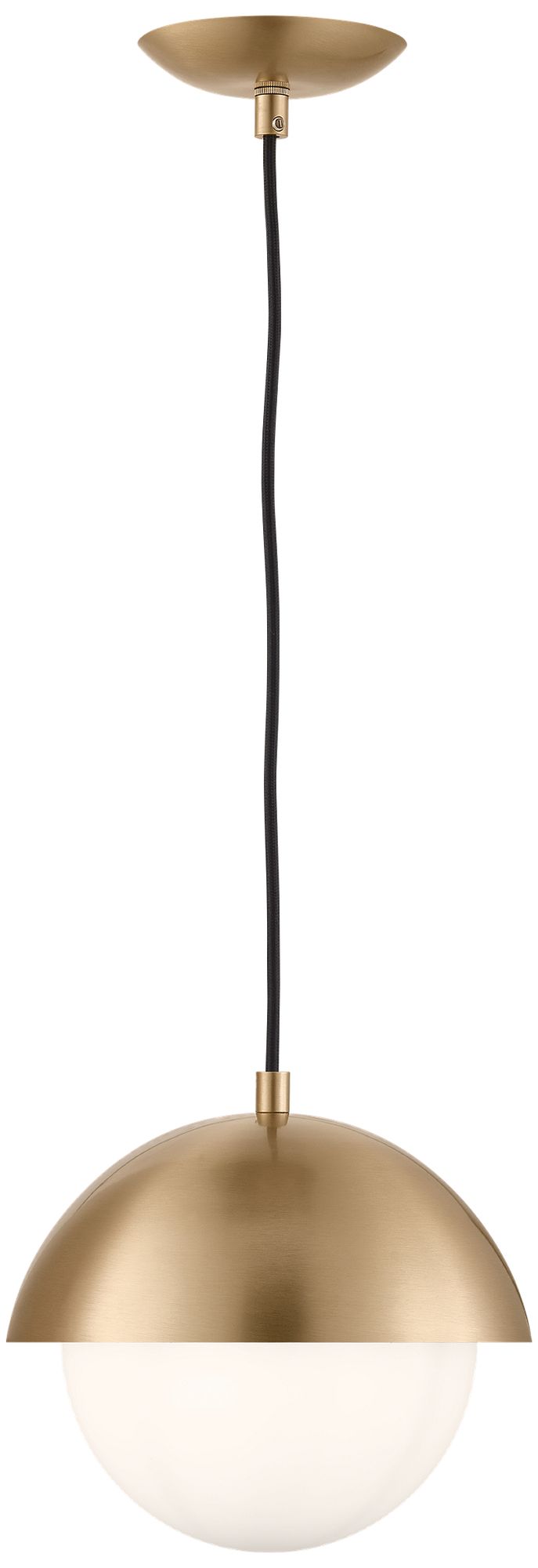 Image 2 Visual Comfort Studio  Hyde Small Pendant  E26    Satin Brass more views