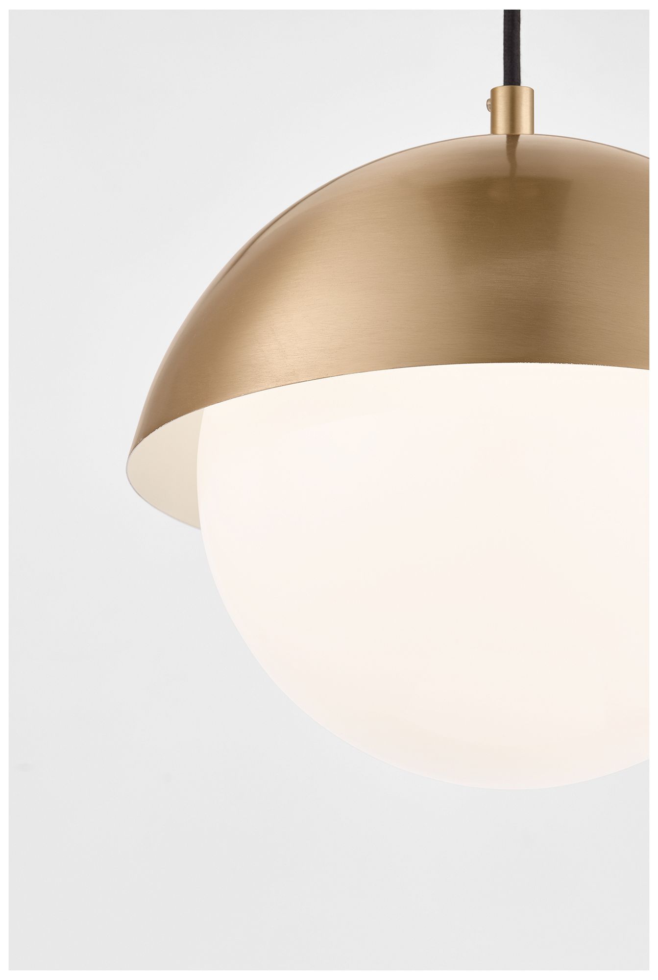 Image 3 Visual Comfort Studio  Hyde Small Pendant  E26    Satin Brass more views