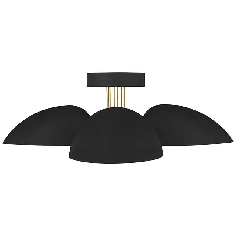 Image 1 Visual Comfort Studio Jane Midnight Black / Burnished Brass Ceiling Light 3