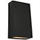 Visual Comfort Studio  Kakudo Large LED Wall Lantern  Modules  6"  Black