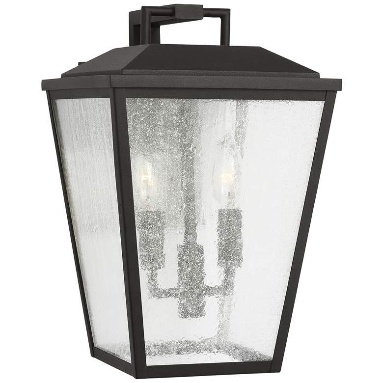 Image 1 Visual Comfort Studio Kennewick Medium Wall Lantern Torpedo 9" Black