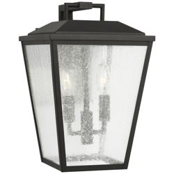 Visual Comfort Studio  Kennewick Medium Wall Lantern  Torpedo  9"  Black