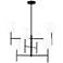 Visual Comfort Studio Key Large Chandelier Torpedo 32" Black