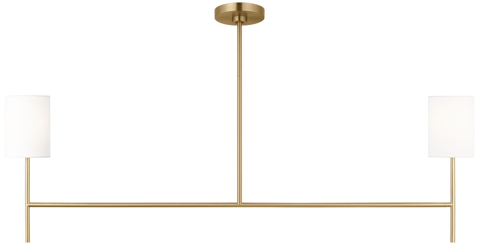 Visual Comfort Studio  Key Med Linear Chandelier B10 5.5" Burnished Brass