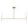 Visual Comfort Studio  Key Med Linear Chandelier B10 5.5" Burnished Brass