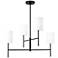 Visual Comfort Studio Key Medium Chandelier Torpedo 32" Black
