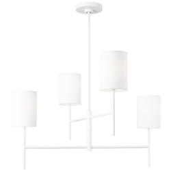 Visual Comfort Studio  Key Medium Chandelier  Torpedo  32"   White