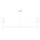 Visual Comfort Studio Key Medium Linear Chandelier B10 5.5" White