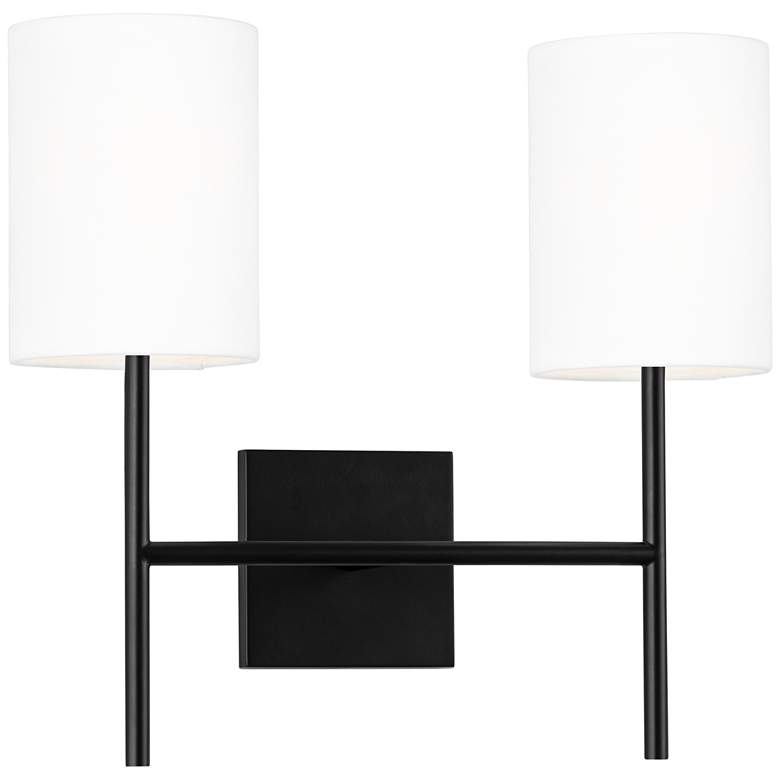 Image 1 Visual Comfort Studio Key Medium Sconce Torpedo 16" Black
