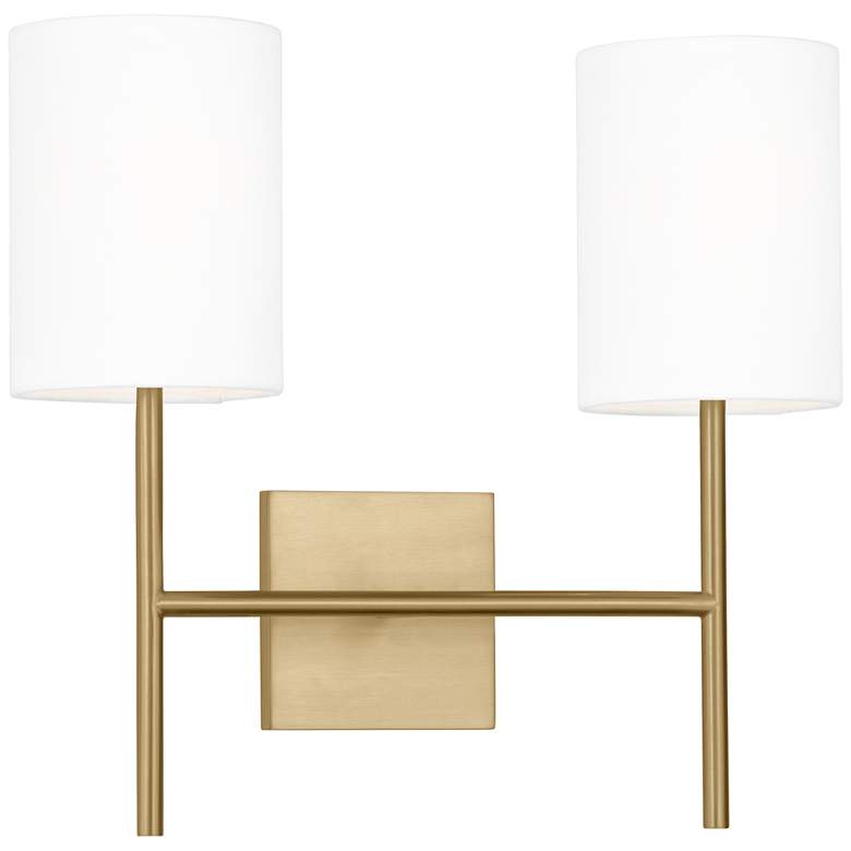 Image 1 Visual Comfort Studio Key Medium Sconce Torpedo 16" Burnished Brass