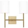 Visual Comfort Studio  Key Medium Sconce  Torpedo  16"  Burnished Brass