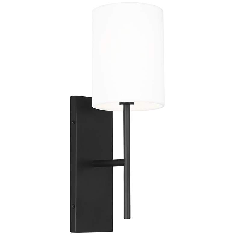 Image 1 Visual Comfort Studio Key Small Sconce Torpedo 5" Black