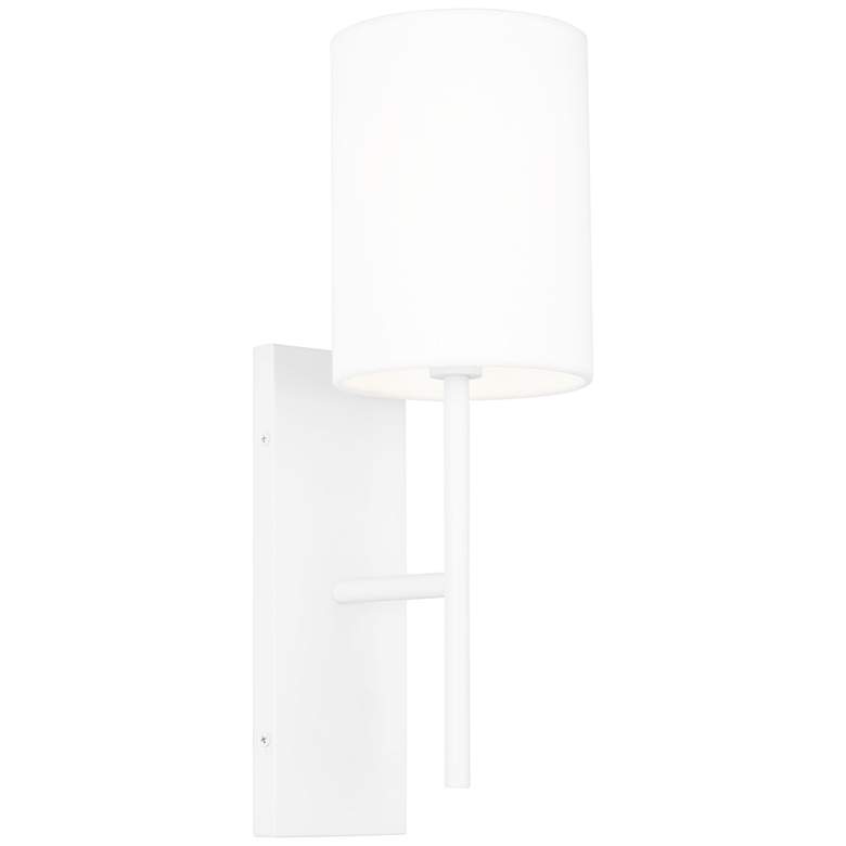 Image 1 Visual Comfort Studio Key Small Sconce Torpedo 5" White