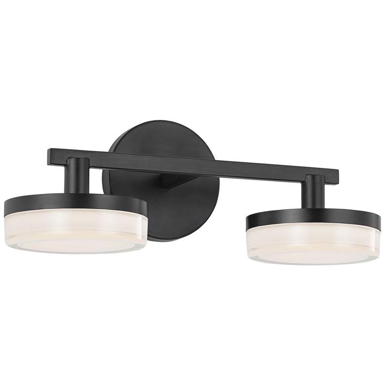 Image 1 Visual Comfort Studio Khan 2 - Light Vanity Array 14" Aged Iron