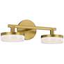 Visual Comfort Studio  Khan 2 - Light Vanity  Array  14"  Burnished Brass