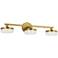 Visual Comfort Studio Khan 3 - Light Vanity Array 24" Burnished Brass