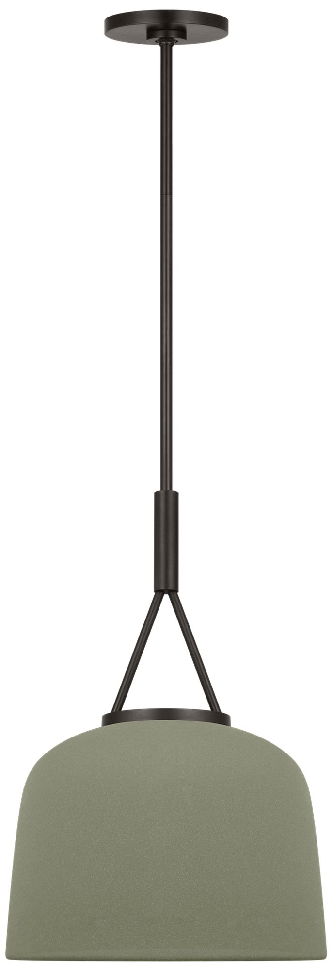 Image 2 Visual Comfort Studio  Liora 12" Pendant  E26    Aged Iron more views