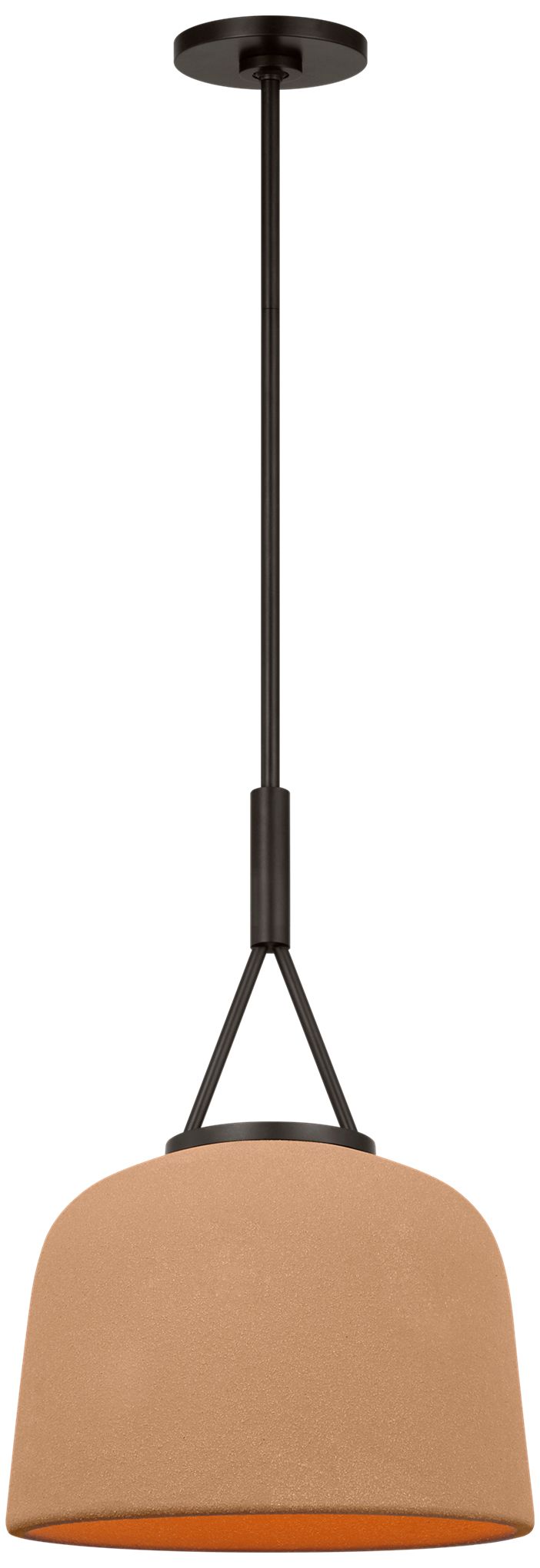 Visual Comfort Studio  Liora 12" Pendant  E26    Aged Iron