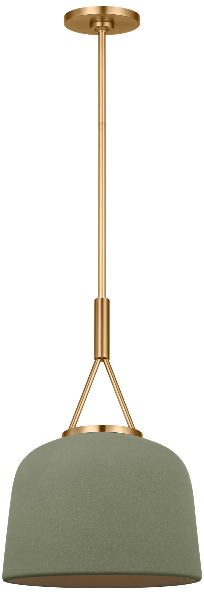 Visual Comfort Studio  Liora 12" Pendant  E26    Estate Brass