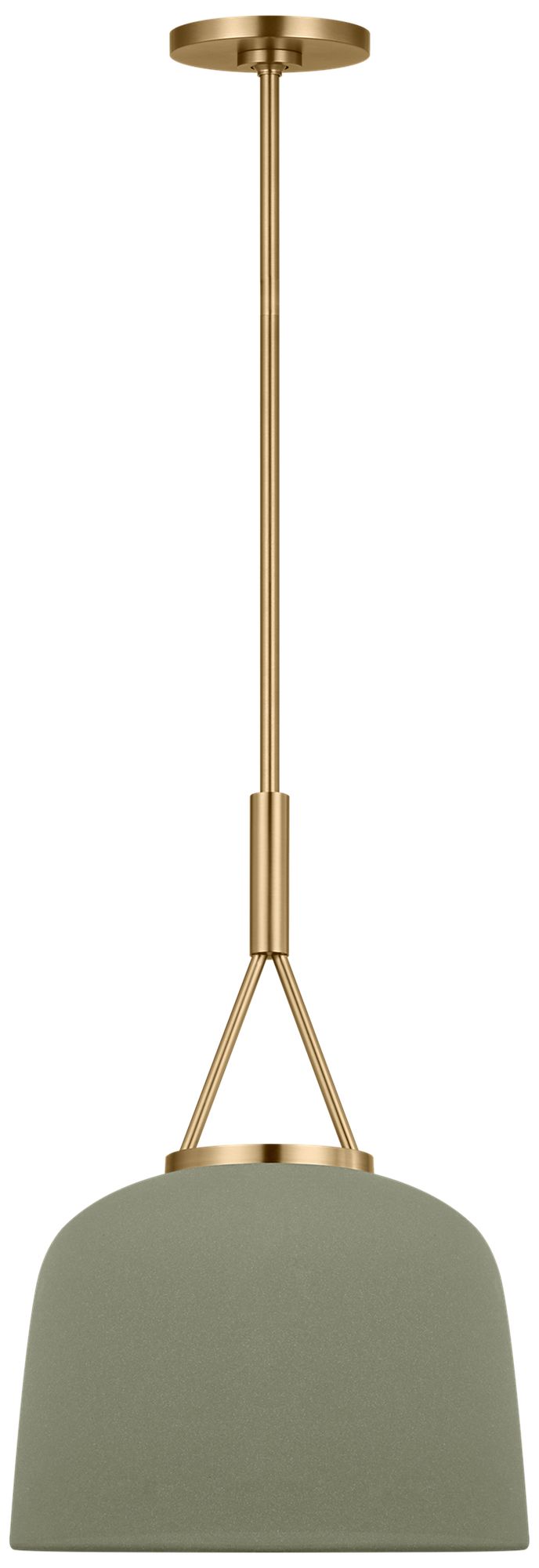 Image 2 Visual Comfort Studio  Liora 12" Pendant  E26    Estate Brass more views